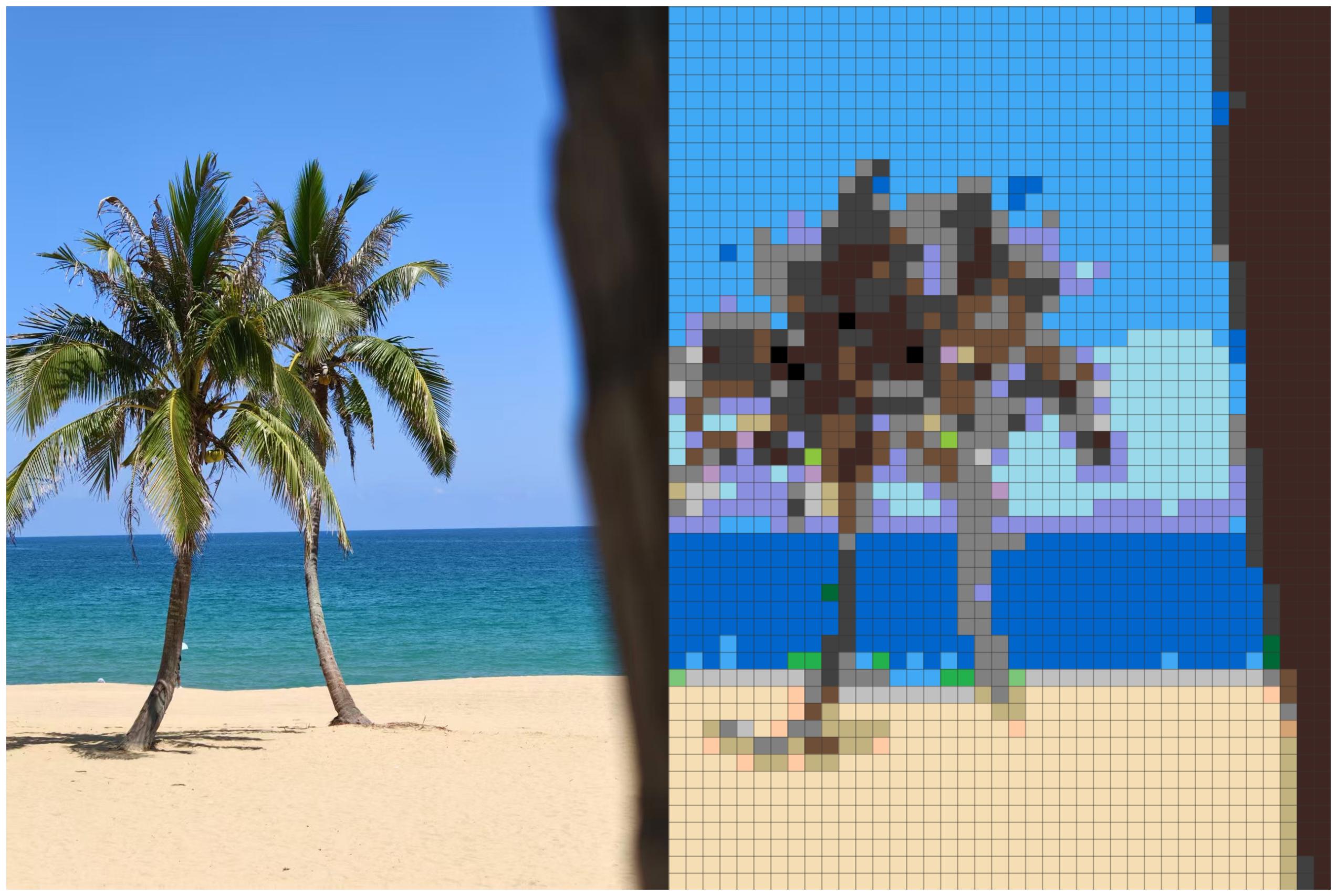 Flower perler bead pattern example